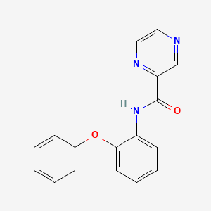 molecular formula C17H13N3O2 B5879000 N-(2-phenoxyphenyl)-2-pyrazinecarboxamide 
