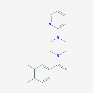 molecular formula C18H21N3O B5879020 1-(3,4-dimethylbenzoyl)-4-(2-pyridinyl)piperazine 