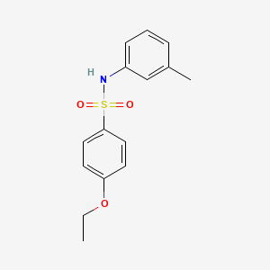 molecular formula C15H17NO3S B5879031 4-ethoxy-N-(3-methylphenyl)benzenesulfonamide 