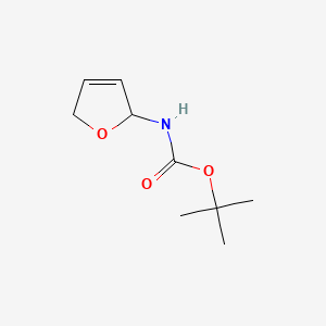 molecular formula C9H15NO3 B587904 tert-Butyl (2,5-dihydrofuran-2-yl)carbamate CAS No. 147462-16-6