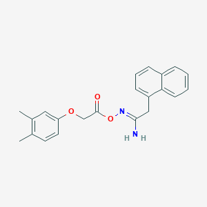 molecular formula C22H22N2O3 B5879063 N'-{[(3,4-dimethylphenoxy)acetyl]oxy}-2-(1-naphthyl)ethanimidamide 