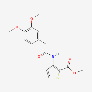 molecular formula C16H17NO5S B5879084 methyl 3-{[(3,4-dimethoxyphenyl)acetyl]amino}-2-thiophenecarboxylate 