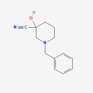 molecular formula C13H16N2O B587911 1-Benzyl-3-hydroxypiperidine-3-carbonitrile CAS No. 150018-99-8