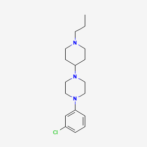 molecular formula C18H28ClN3 B5879117 1-(3-chlorophenyl)-4-(1-propyl-4-piperidinyl)piperazine 