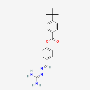 molecular formula C19H22N4O2 B5879134 4-[(diaminomethylene)carbonohydrazonoyl]phenyl 4-tert-butylbenzoate 