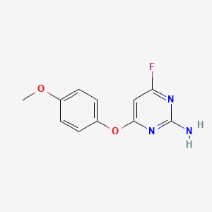 4-fluoro-6-(4-methoxyphenoxy)-2-pyrimidinamine