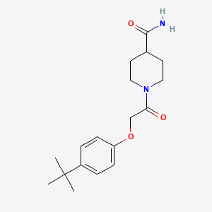 molecular formula C18H26N2O3 B5879166 1-[(4-tert-butylphenoxy)acetyl]-4-piperidinecarboxamide 