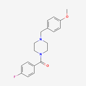 molecular formula C19H21FN2O2 B5879188 1-(4-fluorobenzoyl)-4-(4-methoxybenzyl)piperazine 