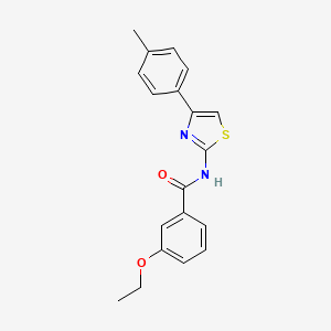 molecular formula C19H18N2O2S B5879204 3-ethoxy-N-[4-(4-methylphenyl)-1,3-thiazol-2-yl]benzamide CAS No. 350989-45-6
