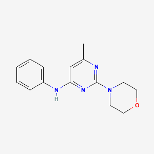 molecular formula C15H18N4O B5879218 6-methyl-2-(4-morpholinyl)-N-phenyl-4-pyrimidinamine 