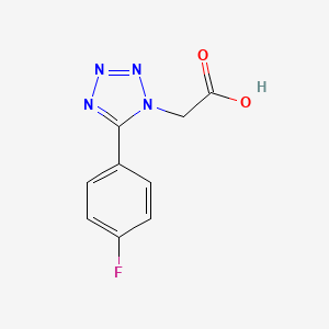 molecular formula C9H7FN4O2 B5879227 [5-(4-fluorophenyl)-1H-tetrazol-1-yl]acetic acid 
