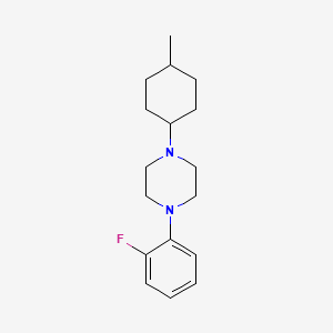 molecular formula C17H25FN2 B5879243 1-(2-fluorophenyl)-4-(4-methylcyclohexyl)piperazine 