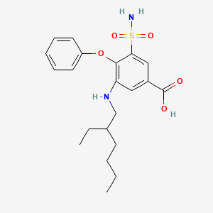 molecular formula C21H28N2O5S B587925 N-去丁基-N-(2-乙基己基)布美他尼 CAS No. 153012-65-8
