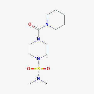 molecular formula C12H24N4O3S B5879269 N,N-dimethyl-4-(1-piperidinylcarbonyl)-1-piperazinesulfonamide 