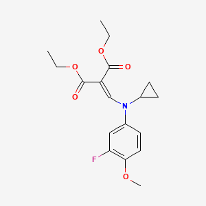 2-[[N-Cyclopropyl-(3-fluoro-4-methoxyphenyl)amino]methylene]-propanedioic Acid 1,3-Diethyl Ester