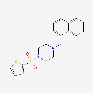 molecular formula C19H20N2O2S2 B5879292 1-(1-naphthylmethyl)-4-(2-thienylsulfonyl)piperazine 