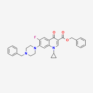 molecular formula C31H30FN3O3 B587930 N-Benzyl Ciprofloxacin Benzyl Ester CAS No. 1391052-64-4