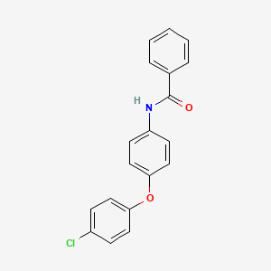 molecular formula C19H14ClNO2 B5879329 N-[4-(4-chlorophenoxy)phenyl]benzamide 
