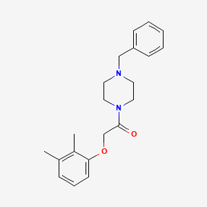 molecular formula C21H26N2O2 B5879360 1-benzyl-4-[(2,3-dimethylphenoxy)acetyl]piperazine 