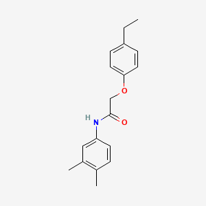 molecular formula C18H21NO2 B5879411 N-(3,4-dimethylphenyl)-2-(4-ethylphenoxy)acetamide 