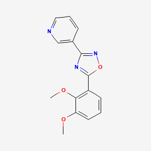 molecular formula C15H13N3O3 B5879418 3-[5-(2,3-dimethoxyphenyl)-1,2,4-oxadiazol-3-yl]pyridine 
