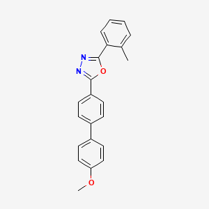 molecular formula C22H18N2O2 B5879426 2-(4'-methoxy-4-biphenylyl)-5-(2-methylphenyl)-1,3,4-oxadiazole 