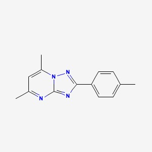 molecular formula C14H14N4 B5879439 5,7-dimethyl-2-(4-methylphenyl)[1,2,4]triazolo[1,5-a]pyrimidine 