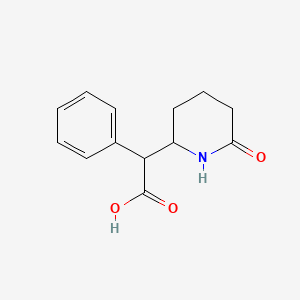 molecular formula C13H15NO3 B587944 (6-氧代哌啶-2-基)(苯基)乙酸 CAS No. 54593-31-6