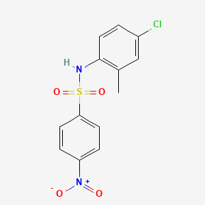 molecular formula C13H11ClN2O4S B5879445 N-(4-chloro-2-methylphenyl)-4-nitrobenzenesulfonamide 