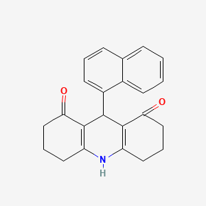 molecular formula C23H21NO2 B5879455 9-(1-naphthyl)-3,4,6,7,9,10-hexahydro-1,8(2H,5H)-acridinedione 
