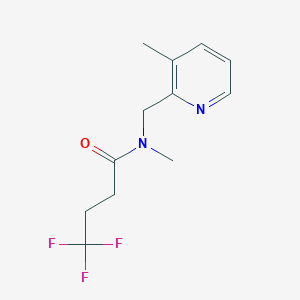 molecular formula C12H15F3N2O B5879458 4,4,4-trifluoro-N-methyl-N-[(3-methylpyridin-2-yl)methyl]butanamide 