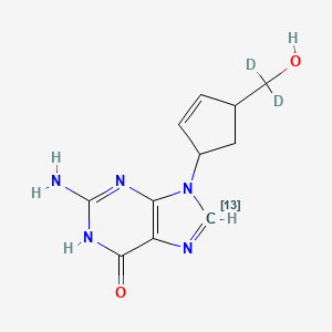 molecular formula C11H13N5O2 B587946 Carbovir-13C,d2 CAS No. 1246816-59-0