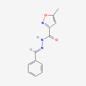 molecular formula C12H11N3O2 B587947 5-Methyl-N'-[(E)-phenylmethylidene]-1,2-oxazole-3-carbohydrazide CAS No. 91397-11-4