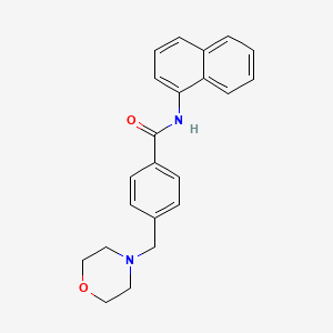 molecular formula C22H22N2O2 B5879481 4-(4-morpholinylmethyl)-N-1-naphthylbenzamide 