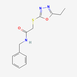 molecular formula C13H15N3O2S B5879492 N-benzyl-2-[(5-ethyl-1,3,4-oxadiazol-2-yl)thio]acetamide 