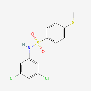 molecular formula C13H11Cl2NO2S2 B5879509 N-(3,5-dichlorophenyl)-4-(methylthio)benzenesulfonamide 