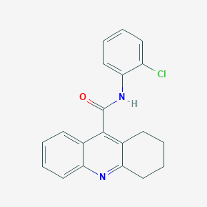 molecular formula C20H17ClN2O B5879538 N-(2-chlorophenyl)-1,2,3,4-tetrahydro-9-acridinecarboxamide 