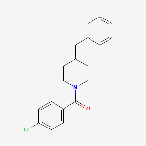 molecular formula C19H20ClNO B5879548 4-benzyl-1-(4-chlorobenzoyl)piperidine CAS No. 53760-52-4
