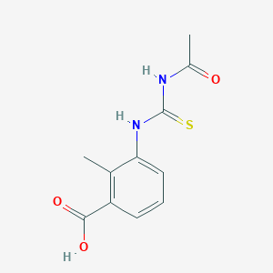 molecular formula C11H12N2O3S B5879555 3-{[(acetylamino)carbonothioyl]amino}-2-methylbenzoic acid 