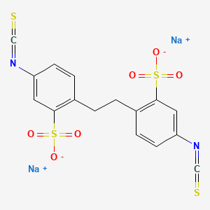 molecular formula C16H10N2Na2O6S4 B587958 4,4'-Diisothiocyano-2,2'-dihydrostilbenedisulfonic Acid Disodium Salt CAS No. 150321-88-3