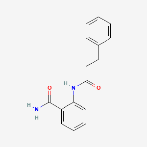 molecular formula C16H16N2O2 B5879588 2-[(3-phenylpropanoyl)amino]benzamide 