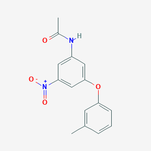 molecular formula C15H14N2O4 B5879631 N-[3-(3-methylphenoxy)-5-nitrophenyl]acetamide 