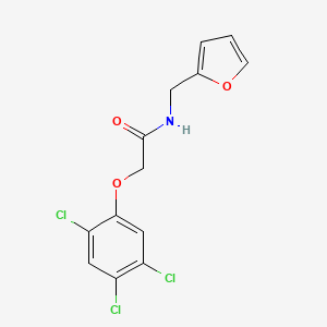 molecular formula C13H10Cl3NO3 B5879646 N-(2-furylmethyl)-2-(2,4,5-trichlorophenoxy)acetamide 