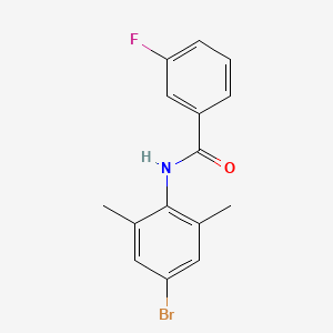 molecular formula C15H13BrFNO B5879666 N-(4-bromo-2,6-dimethylphenyl)-3-fluorobenzamide 