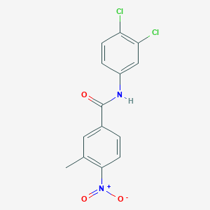 molecular formula C14H10Cl2N2O3 B5879686 N-(3,4-dichlorophenyl)-3-methyl-4-nitrobenzamide 