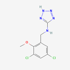 molecular formula C9H9Cl2N5O B5879697 N-(3,5-dichloro-2-methoxybenzyl)-2H-tetrazol-5-amine CAS No. 861410-62-0