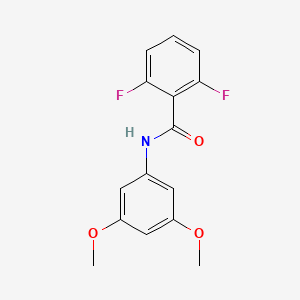 molecular formula C15H13F2NO3 B5879722 N-(3,5-dimethoxyphenyl)-2,6-difluorobenzamide 