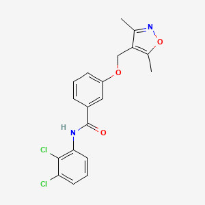 molecular formula C19H16Cl2N2O3 B5879728 N-(2,3-dichlorophenyl)-3-[(3,5-dimethyl-4-isoxazolyl)methoxy]benzamide 