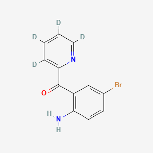 molecular formula C12H9BrN2O B587973 2-(2-氨基-5-溴苯甲酰)吡啶-d4 CAS No. 1246820-98-3