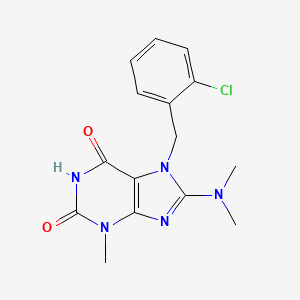 molecular formula C15H16ClN5O2 B5879762 7-(2-chlorobenzyl)-8-(dimethylamino)-3-methyl-3,7-dihydro-1H-purine-2,6-dione 